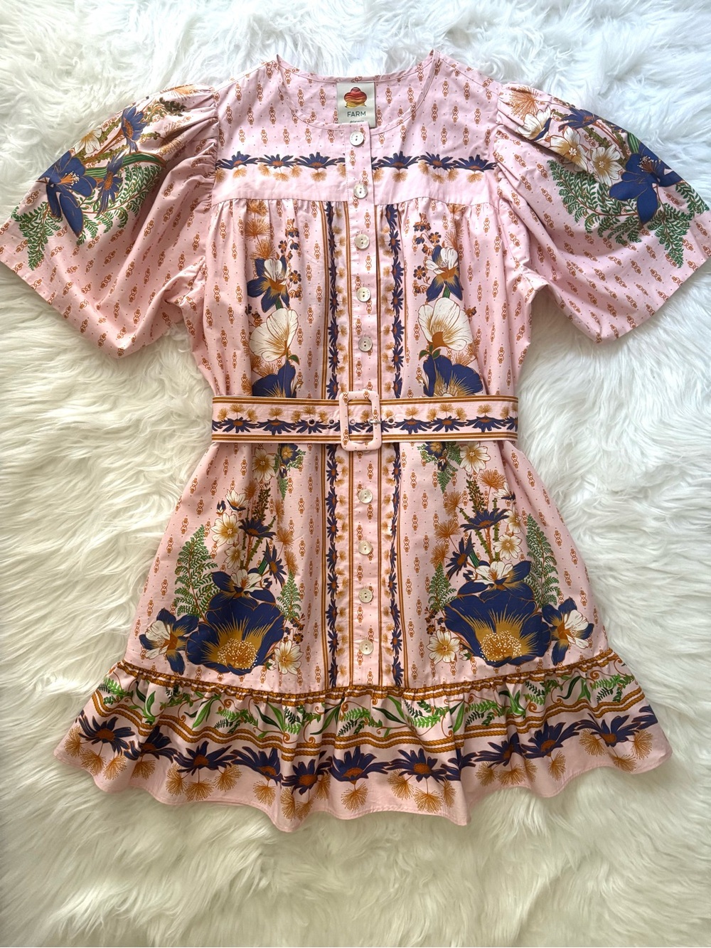 FARM Rio Dream Garden Cotton Mini Dress, Size M, NWT 🇧🇷 - Picture 6 of 16